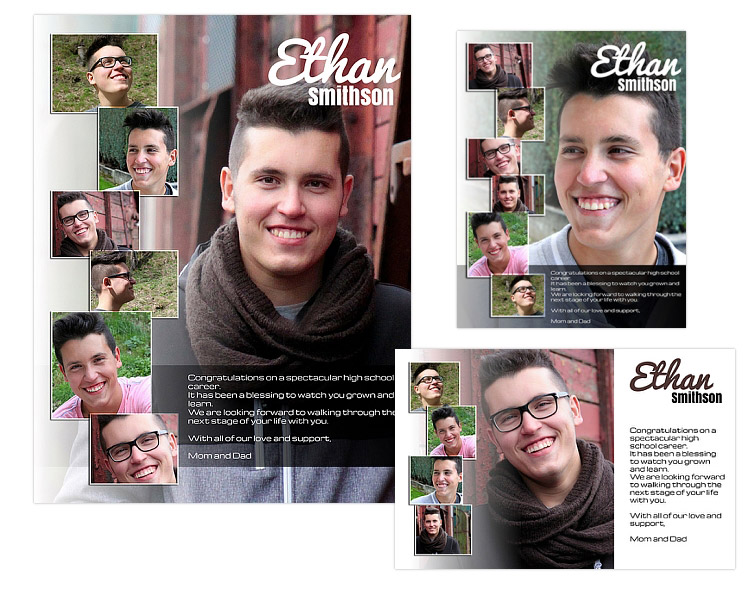 Seniors Ads Yearbook Templates Ethan 14 99 ARC4Studio 