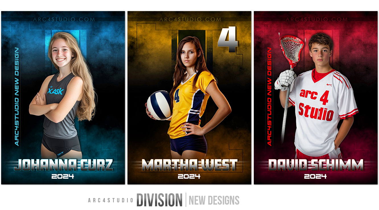 Athlete Insights Sports Photoshop Templates