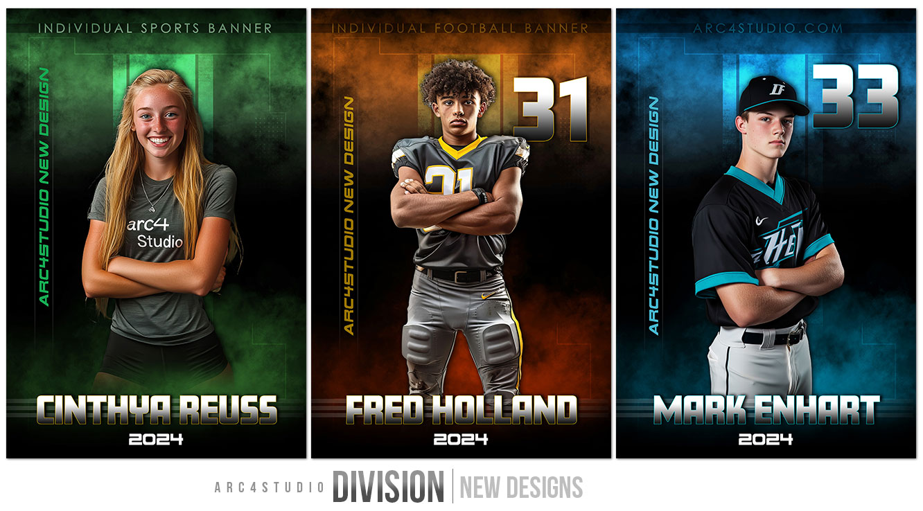 Athlete Insights Sports Photoshop Templates