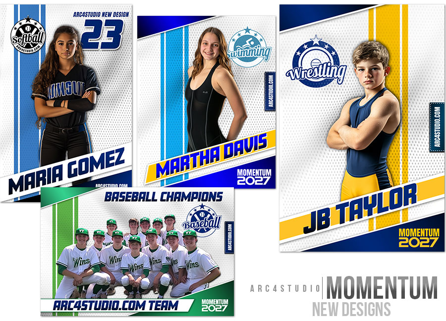 Momentum Sports Photoshop Templates