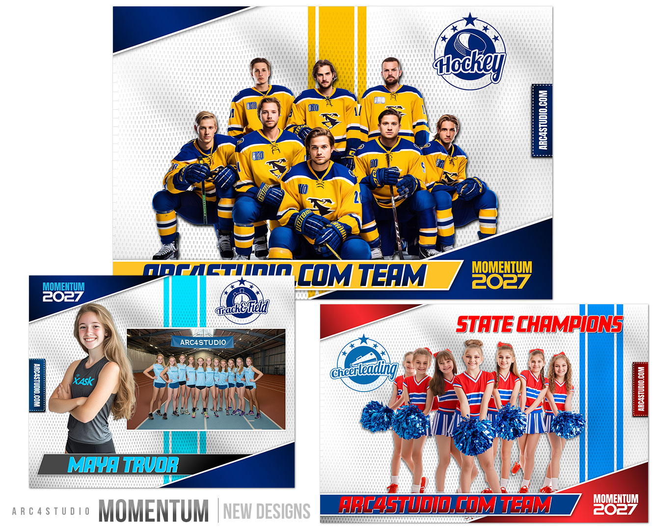 Momentum Sports Photoshop Templates