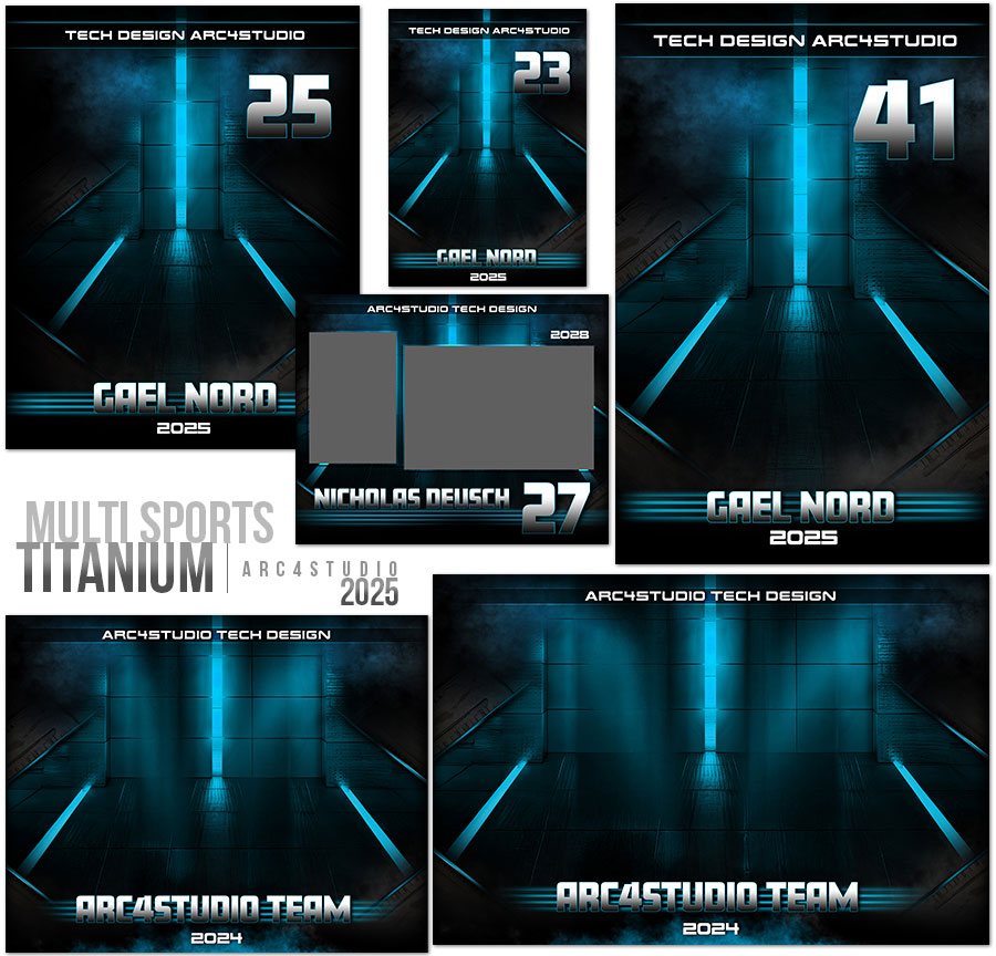 Titanium Sports Photoshop Templates