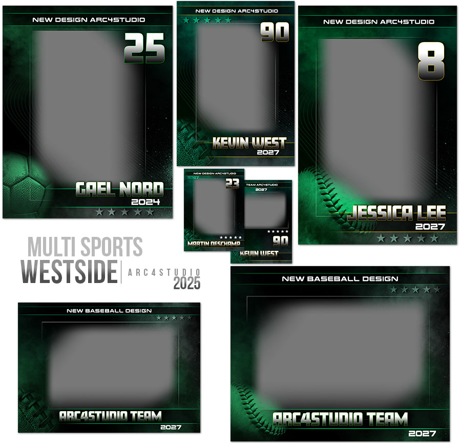 Multi Sports Photoshop Templates